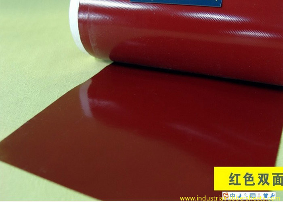 Tấm cao su silicone chống ăn mòn màu đỏ đậm có sức chịu nhiệt để lót vải 1PLY